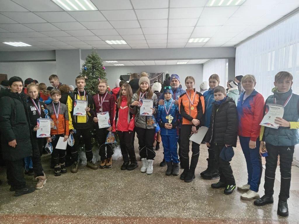 Соревнования по лыжным гонкам в с. Половинкино